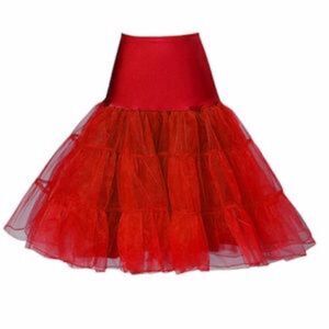 3For$20 Meaneor Red Vintage 50’s Rockabilly TutuPetticoat Crinoline Underskirt